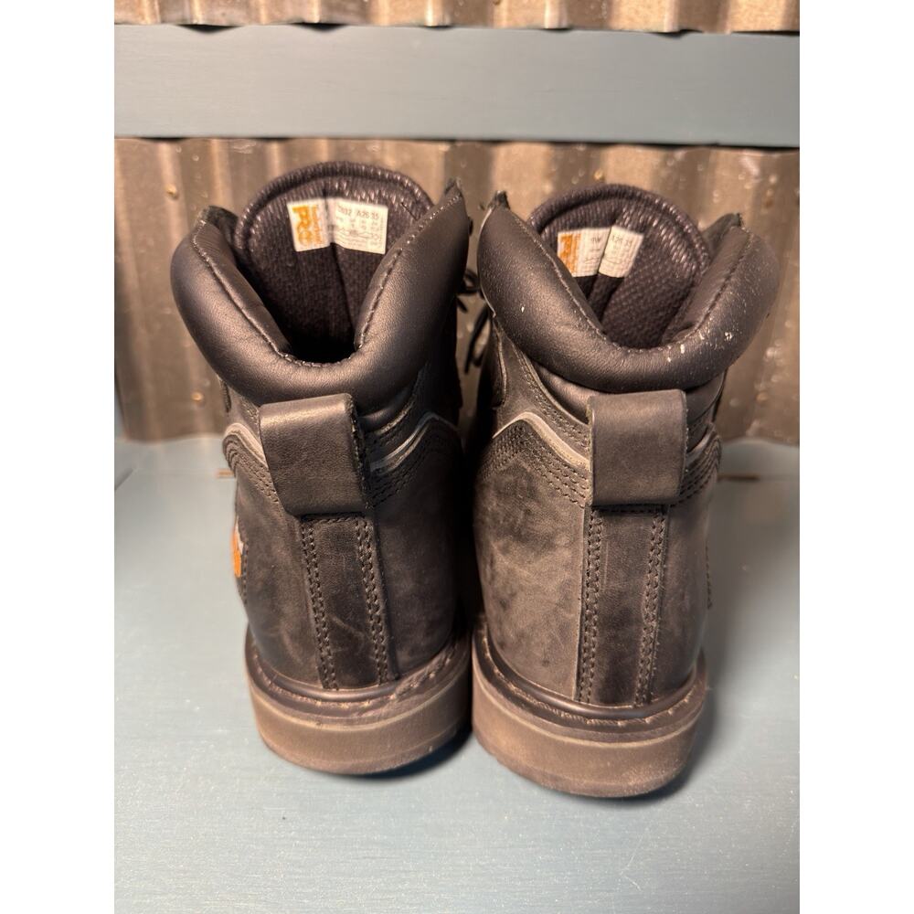 Timberland Mens Pro Pit Boss 6” Steel Toe 33032 ASTM F2413 Comfort Black Size 9W - Picture 6 of 9
